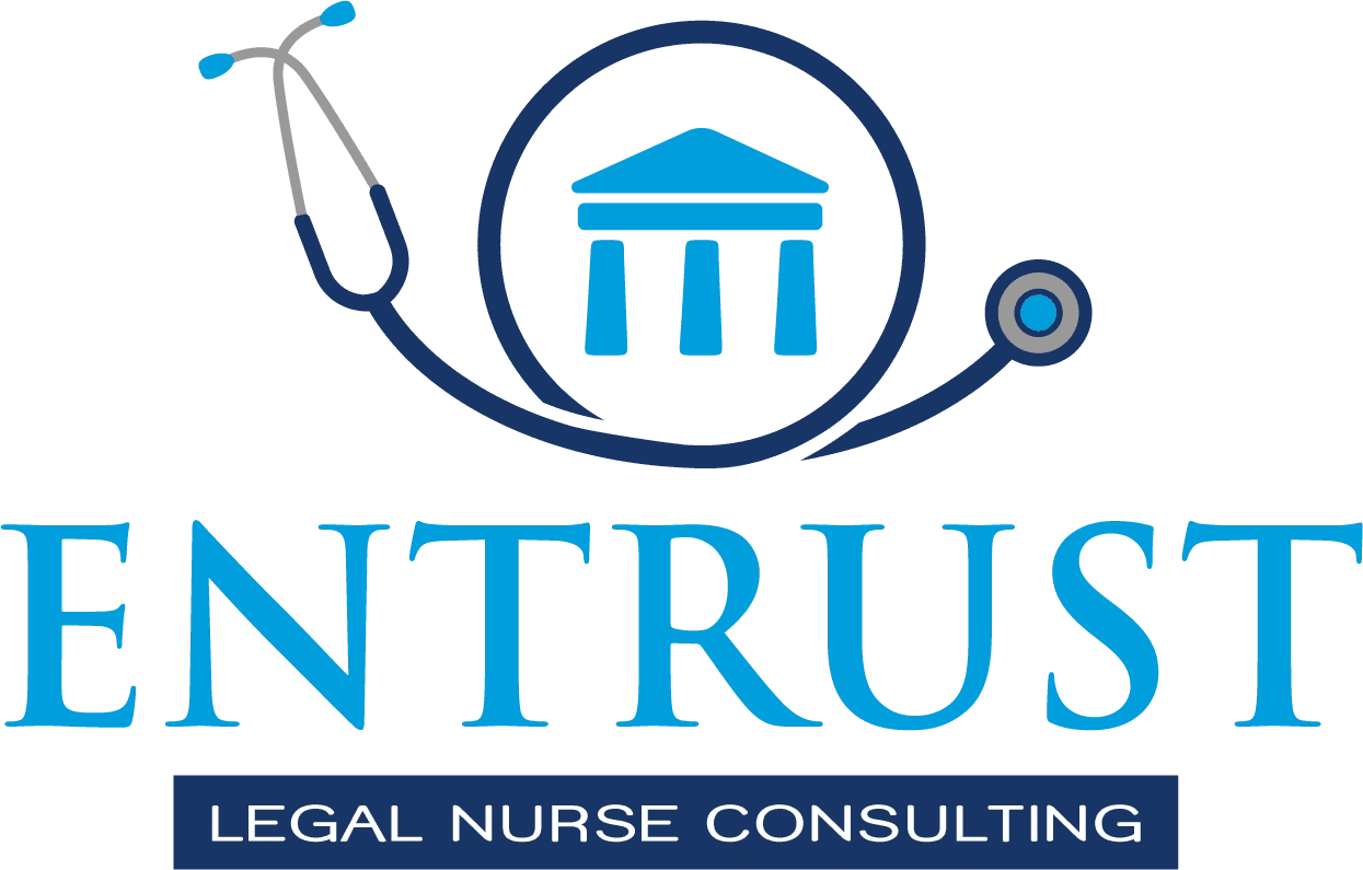 A logo for legal nurse consulting